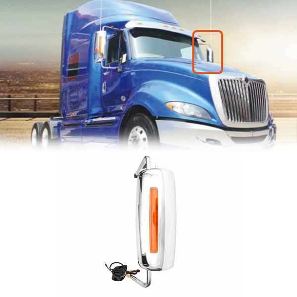 International Prostar Truck Mirrors Assembly with Turn Signal